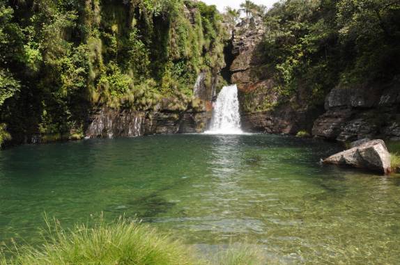 Cachoeira Rei da Prata, na Chapada dos Veadeiros, região de Cavalcante - GO